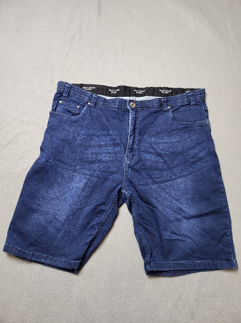 Britches Flex Blue Denim Bermuda Shorts Size 44 Men's Stretch Waist